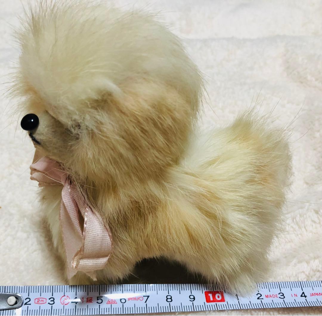 昭和レトロ　犬　ラビットファー　リアファー シーズー　ぬいぐるみ　置物