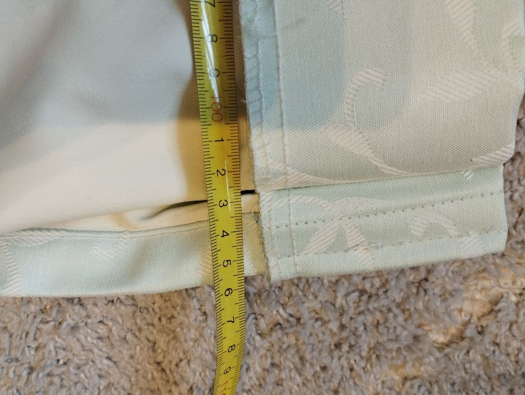 【6月8日までお値下中！】完全遮光 リラグリーン色 ドレープカーテン 2枚セット