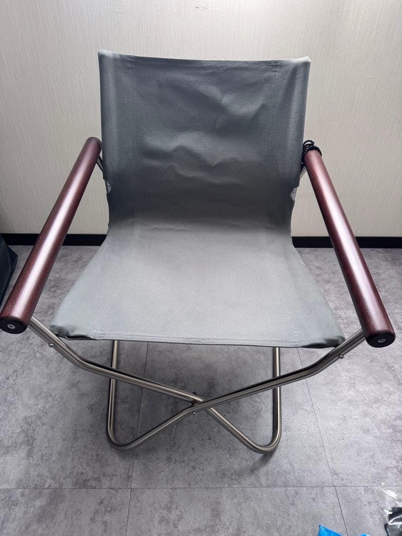 nychair x80 グレー×ダークブラウン