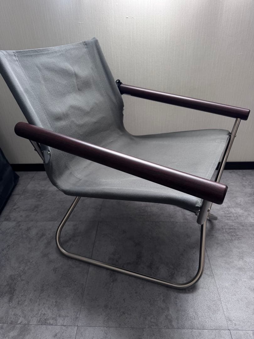 nychair x80 グレー×ダークブラウン