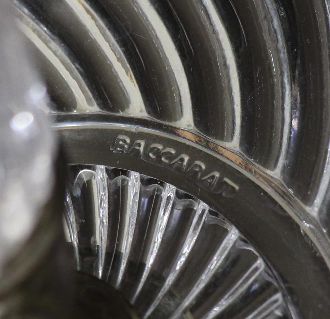 オールド・バカラ 博物館級 特大 花瓶付き コンポート 36cm 2kg 刻印有