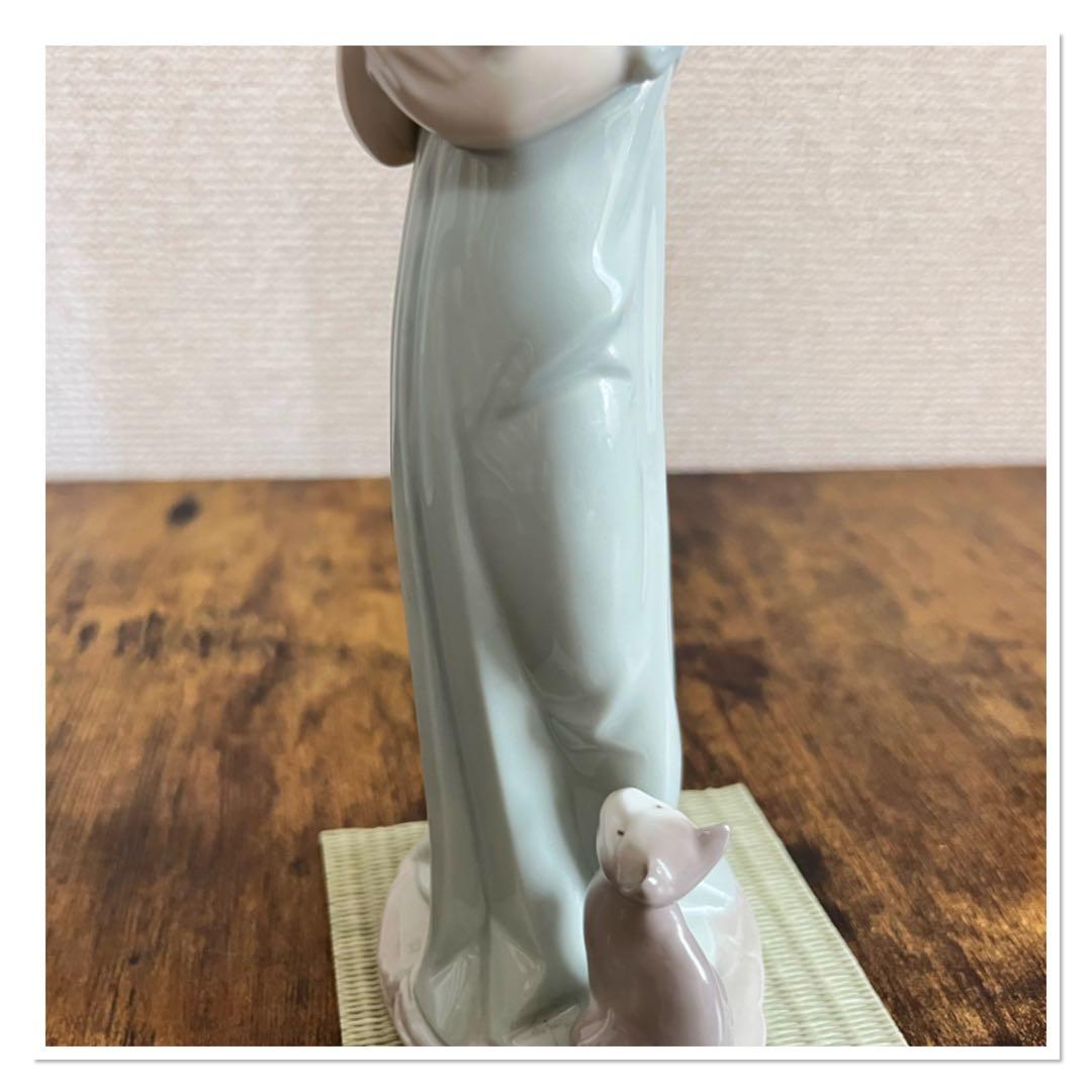 【美品】LLADRO リヤドロ 5743 私のことも忘れないで 女の子 猫
