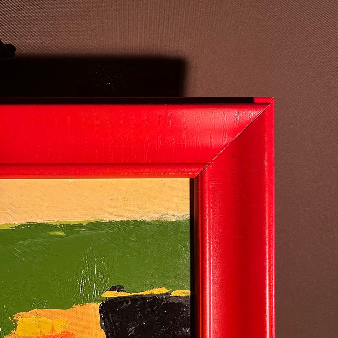 手書き油絵 ウォールアート 額付 肉筆絵画 インテリア 油彩画