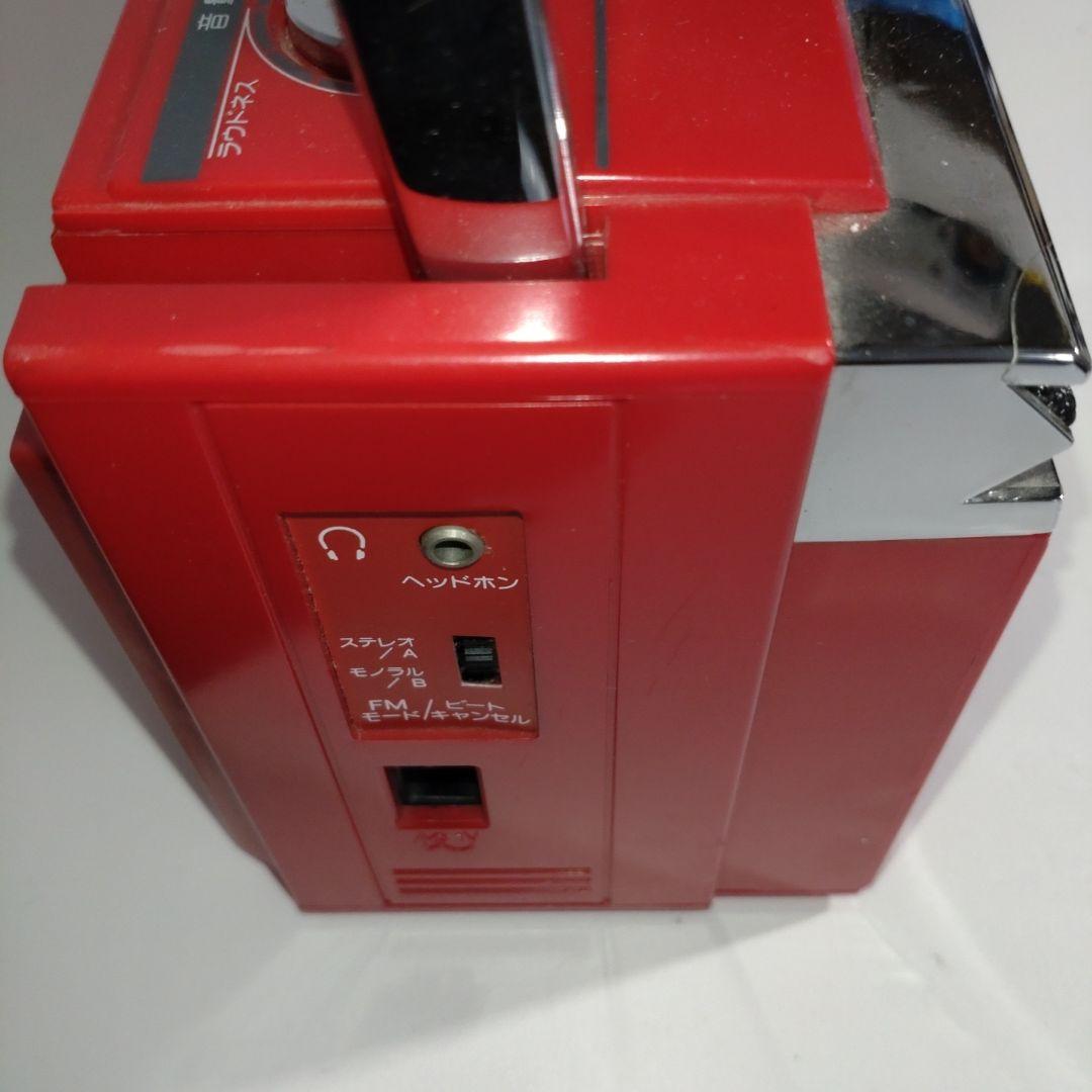 SHARP QTY1 レッド ダブルラジカセ レトロ 昭和 シャープ