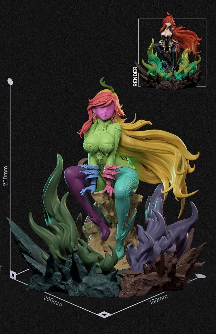 1/8　未塗装 未組立　フィギュア　ガレージキット　マーヴィカ　原神