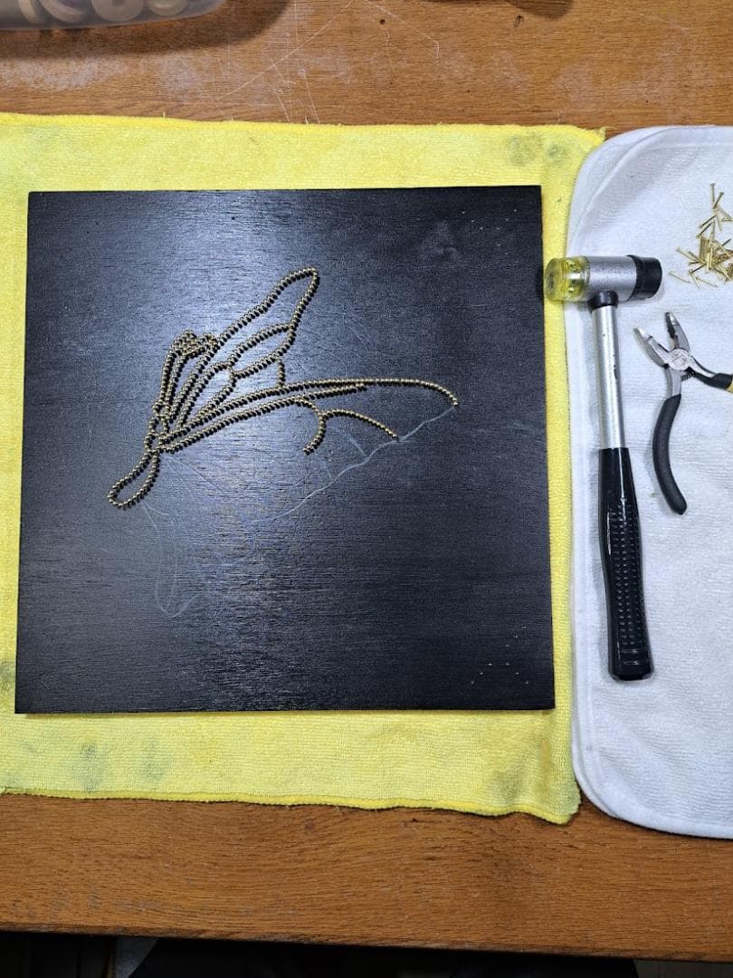 ストリングアート（　蝶　）