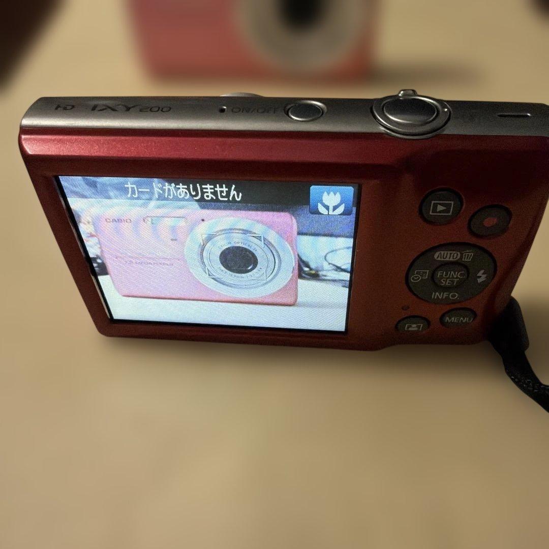 Canon IXY200デジタルカメラ デジカメ カメラ 赤