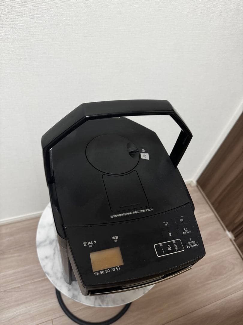 Tiger 電気ポット 黒 ハンドル付き