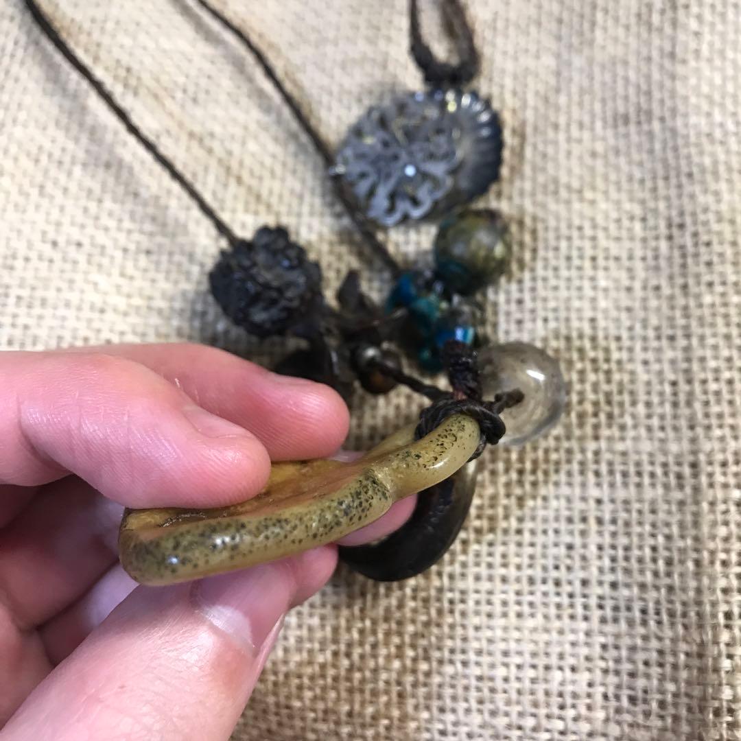 カパラ　カパーラ　ペンダント　僧骨　頭蓋骨　スカル　チベット　チベタン