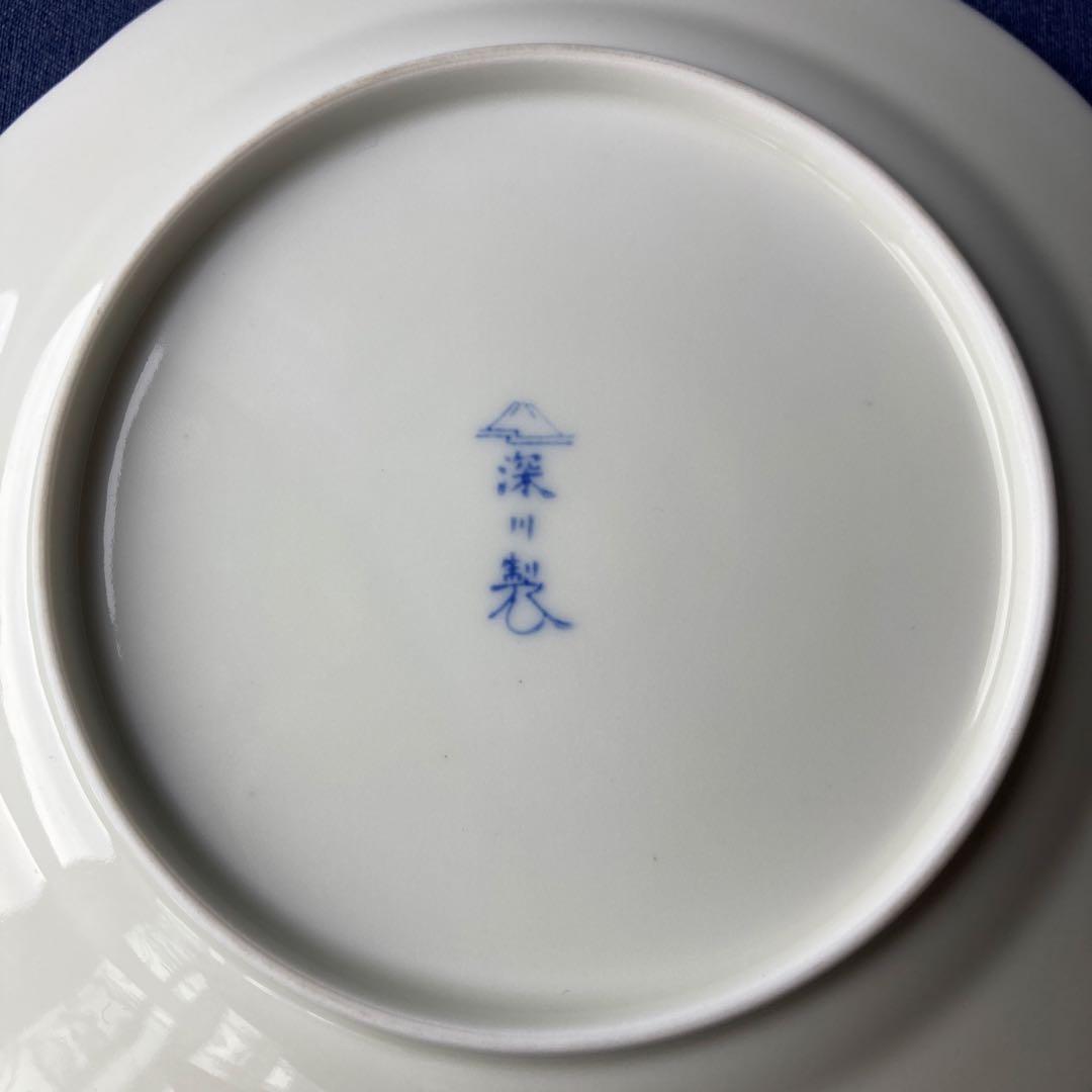 深川製磁　染付芙蓉手　VOC 平皿　深鉢