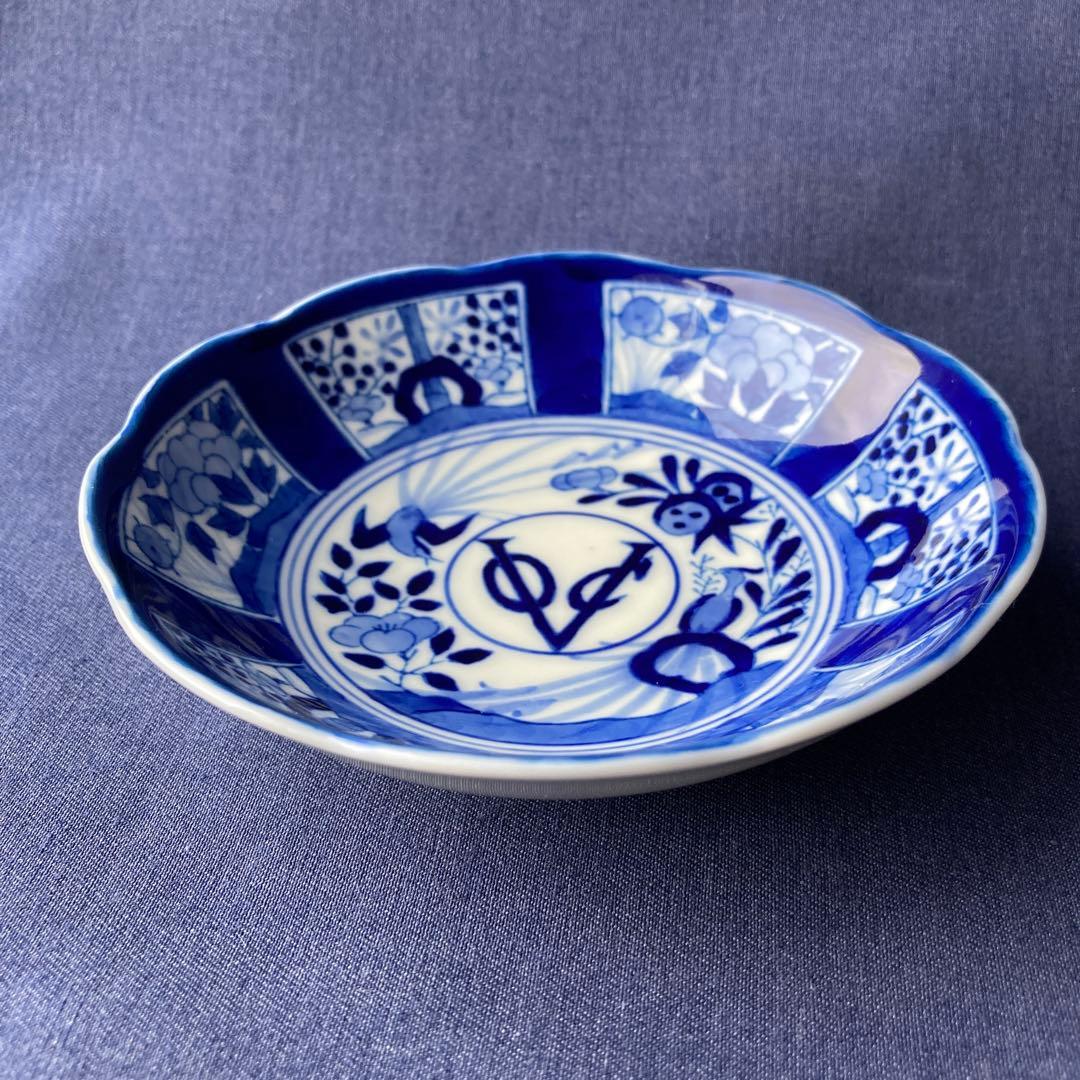 深川製磁　染付芙蓉手　VOC 平皿　深鉢