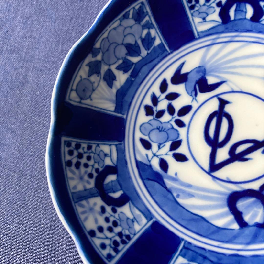 深川製磁　染付芙蓉手　VOC 平皿　深鉢