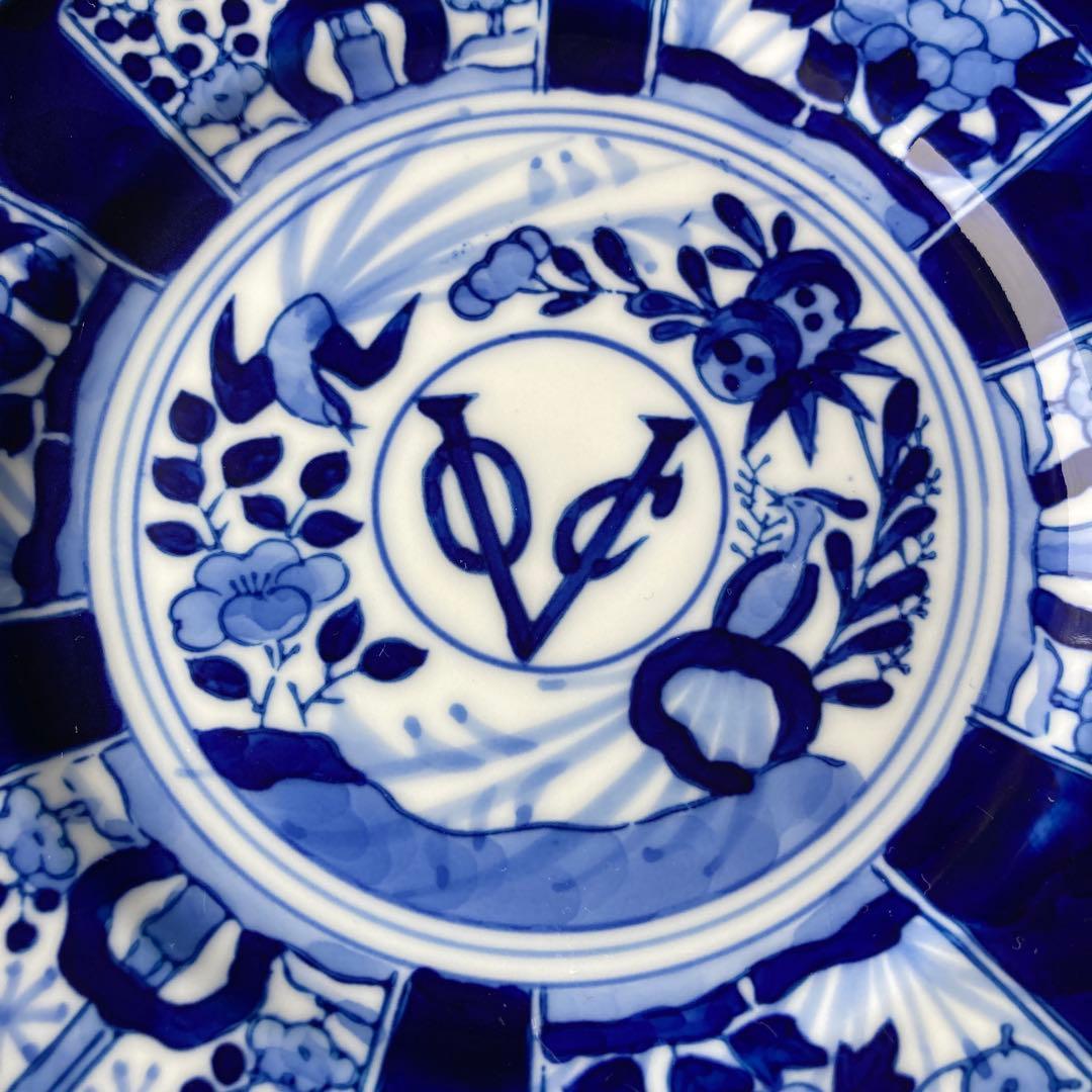 深川製磁　染付芙蓉手　VOC 平皿　深鉢