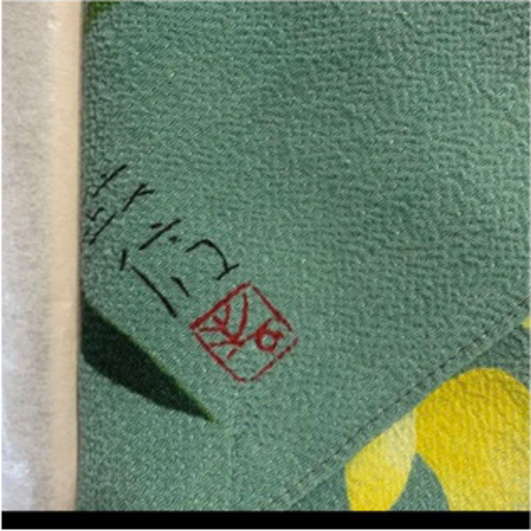 松岡政信先生原画 ちりめん風呂敷 江戸染風呂敷