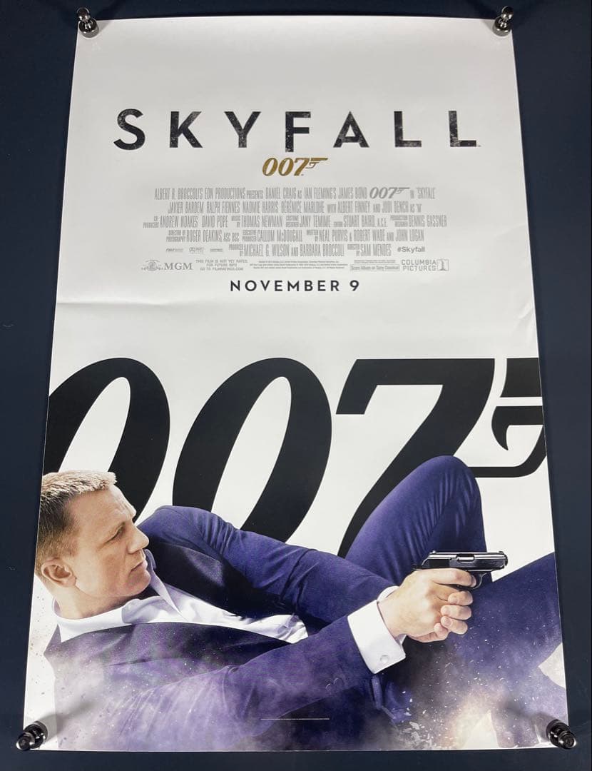 *枚数限定*映画館用片面印刷ポスターUS版:007 スカイフォール