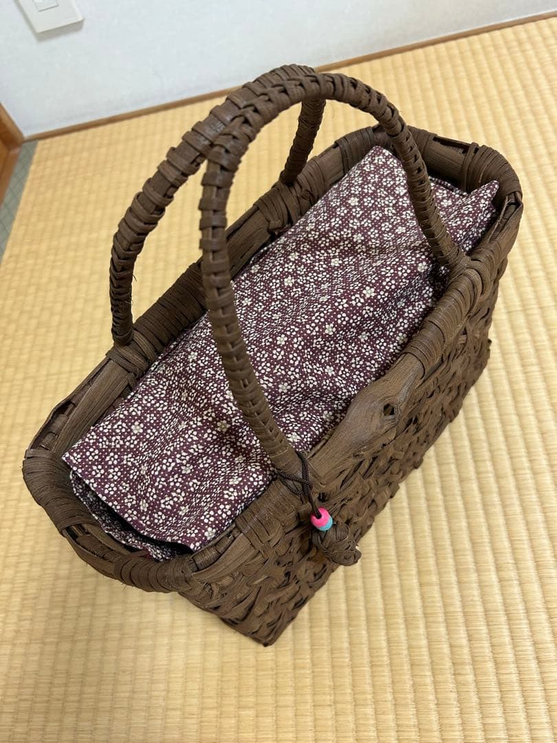 未使用★山葡萄　かごバッグ