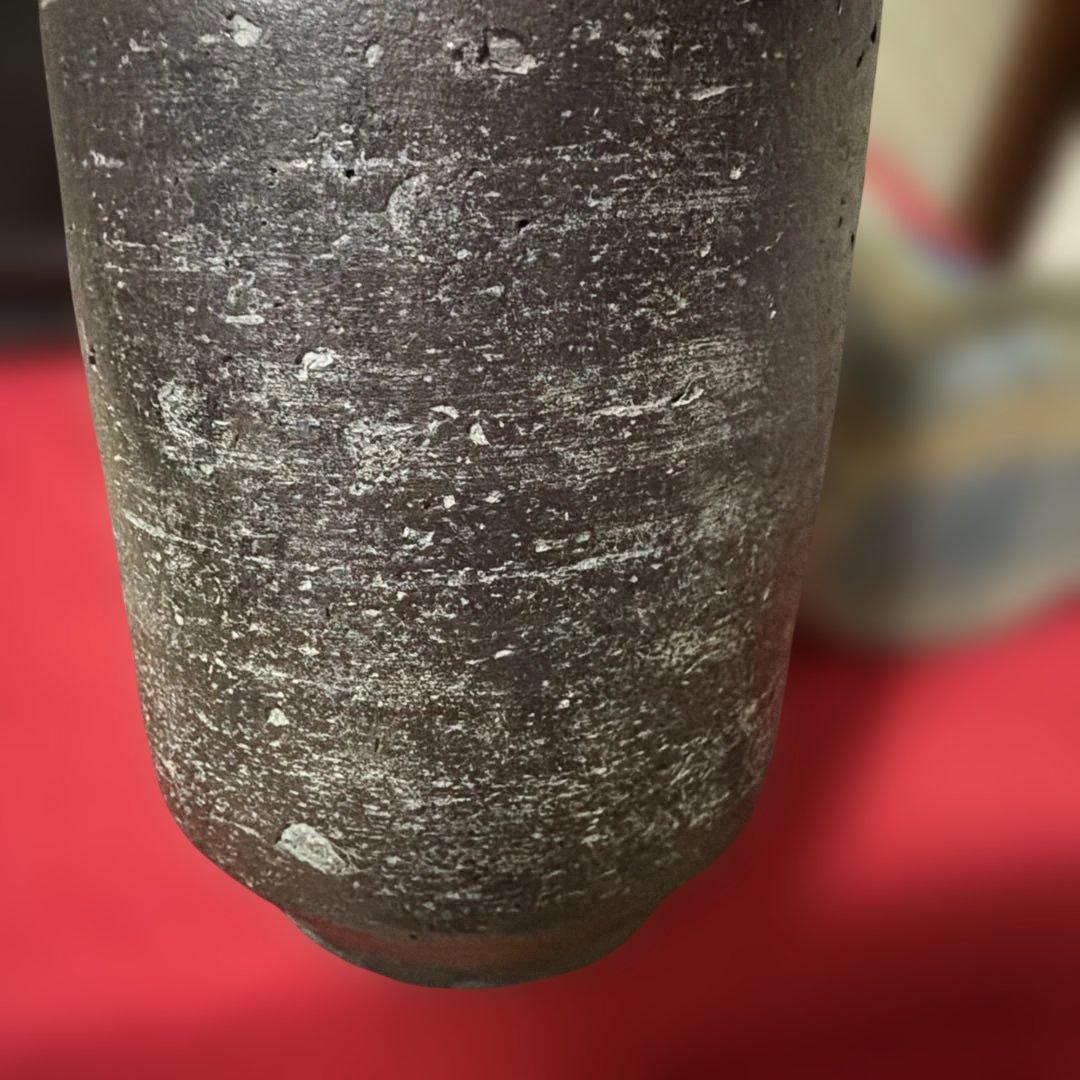 骨董・茶道具江戸時代古い 南蛮焼 古南蛮　花入 花道 華道