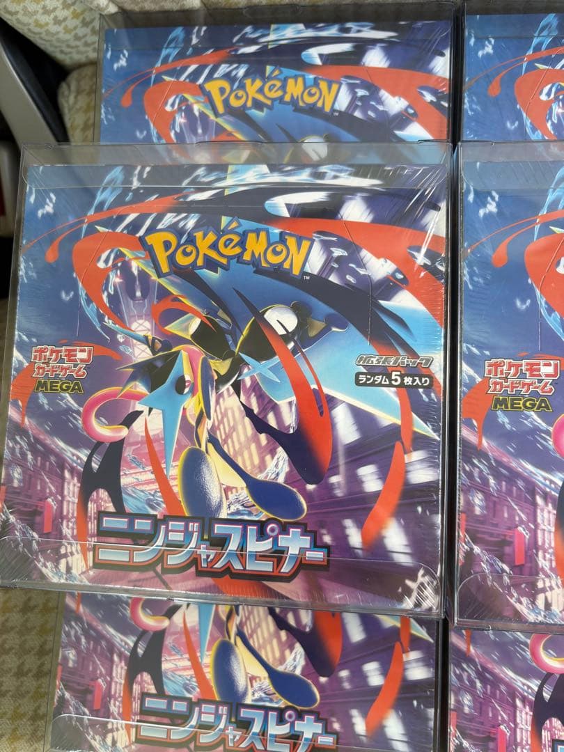 新品未開封　ポケモンカード　ニンジャスピナー　6BOX シュリンク付き
