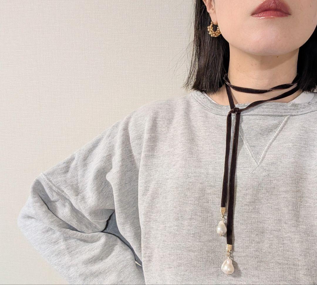d.brown✕pearlネックレス