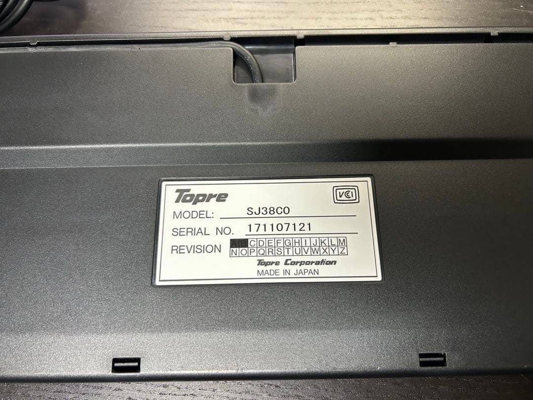 東プレ キーボード REALFORCE SJ38C0