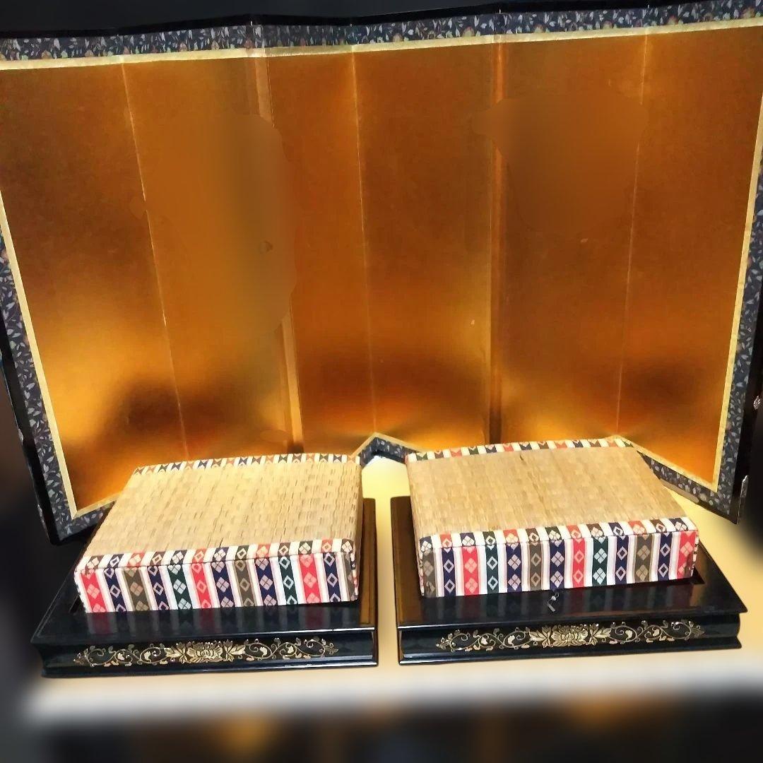 古い雛人形　古い親王飾り