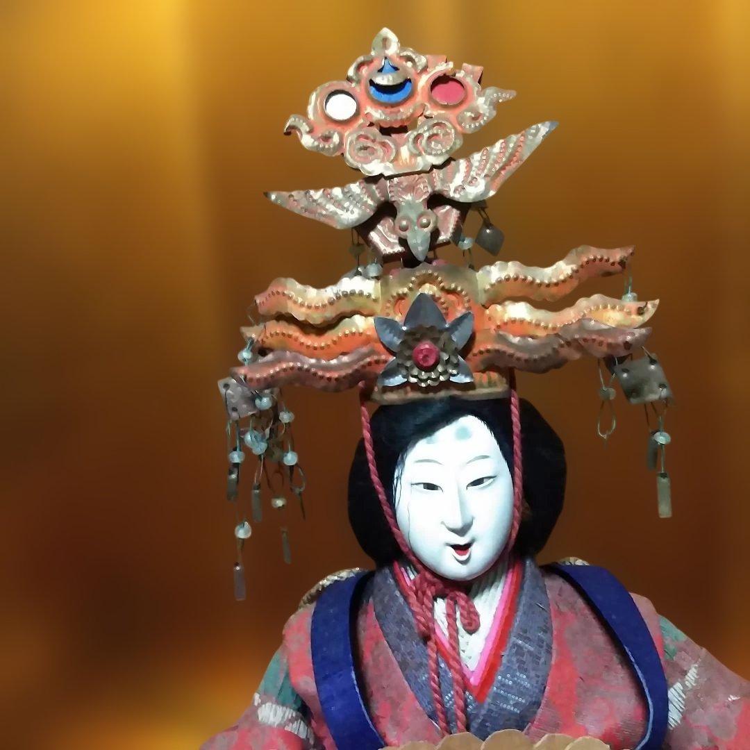 古い雛人形　古い親王飾り