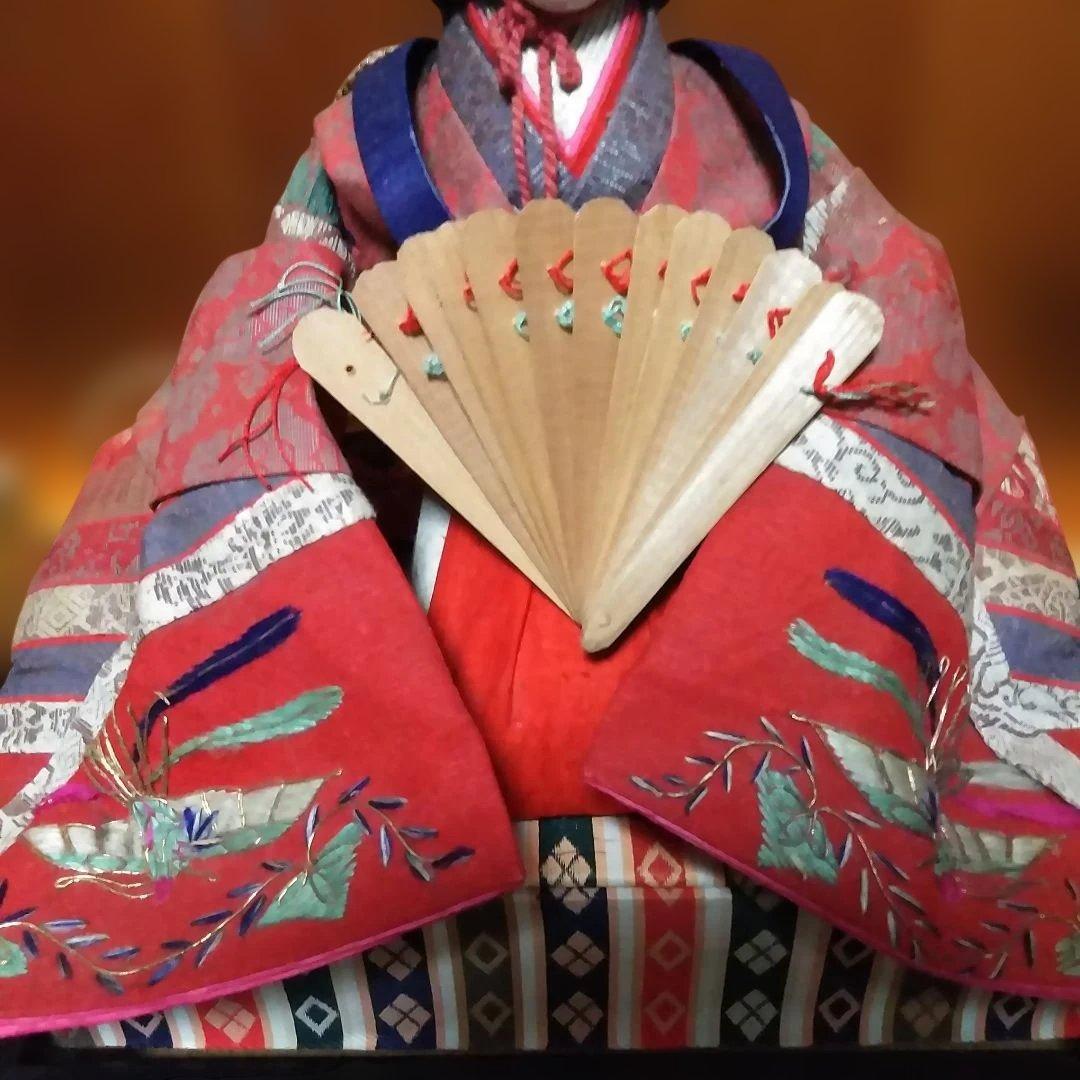 古い雛人形　古い親王飾り