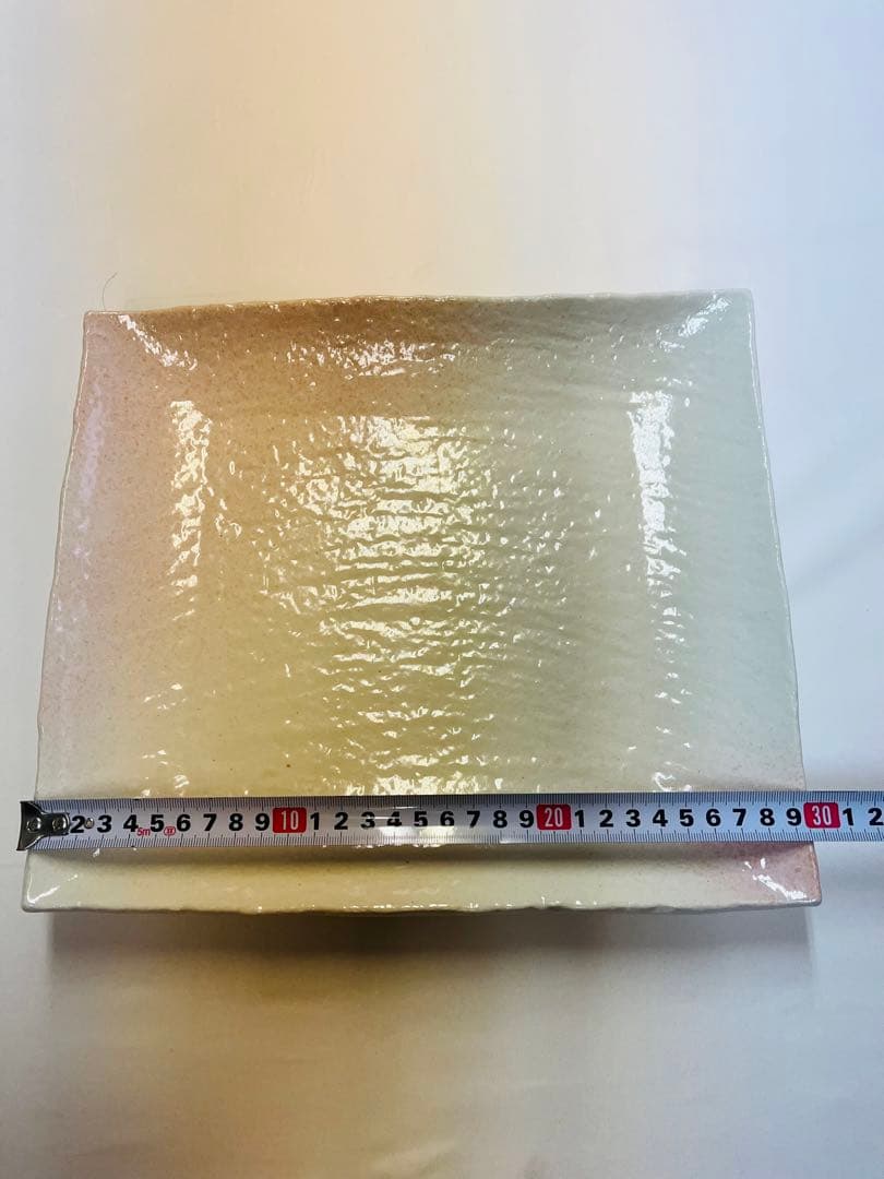 クリーム色 四角形プレート 約30cm 15枚