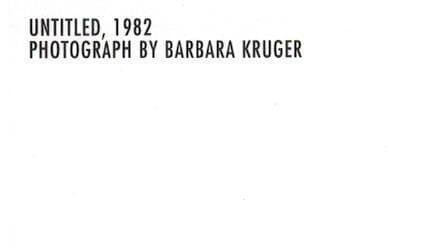 額装済/Barbara Kruger/UNTITLED /バーバラ・クルーガー
