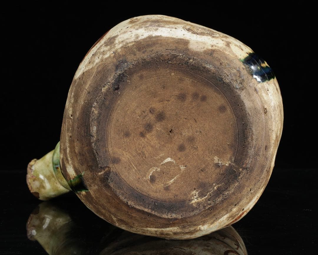 時代古作 古織部 水次ぎ形水指 水注 共箱付 茶道具 貴重希少品 古美術 骨董品