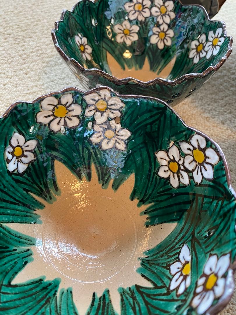 乾山写水仙向付10客　清水焼　新品未使用