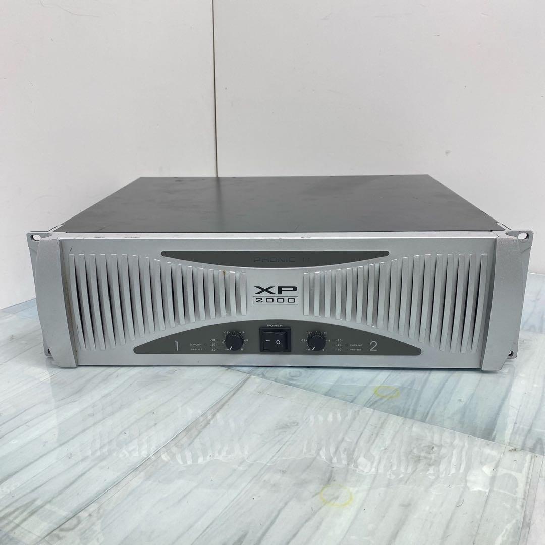 Phonic XP2000 パワーアンプ　ステレオ ブリッジ