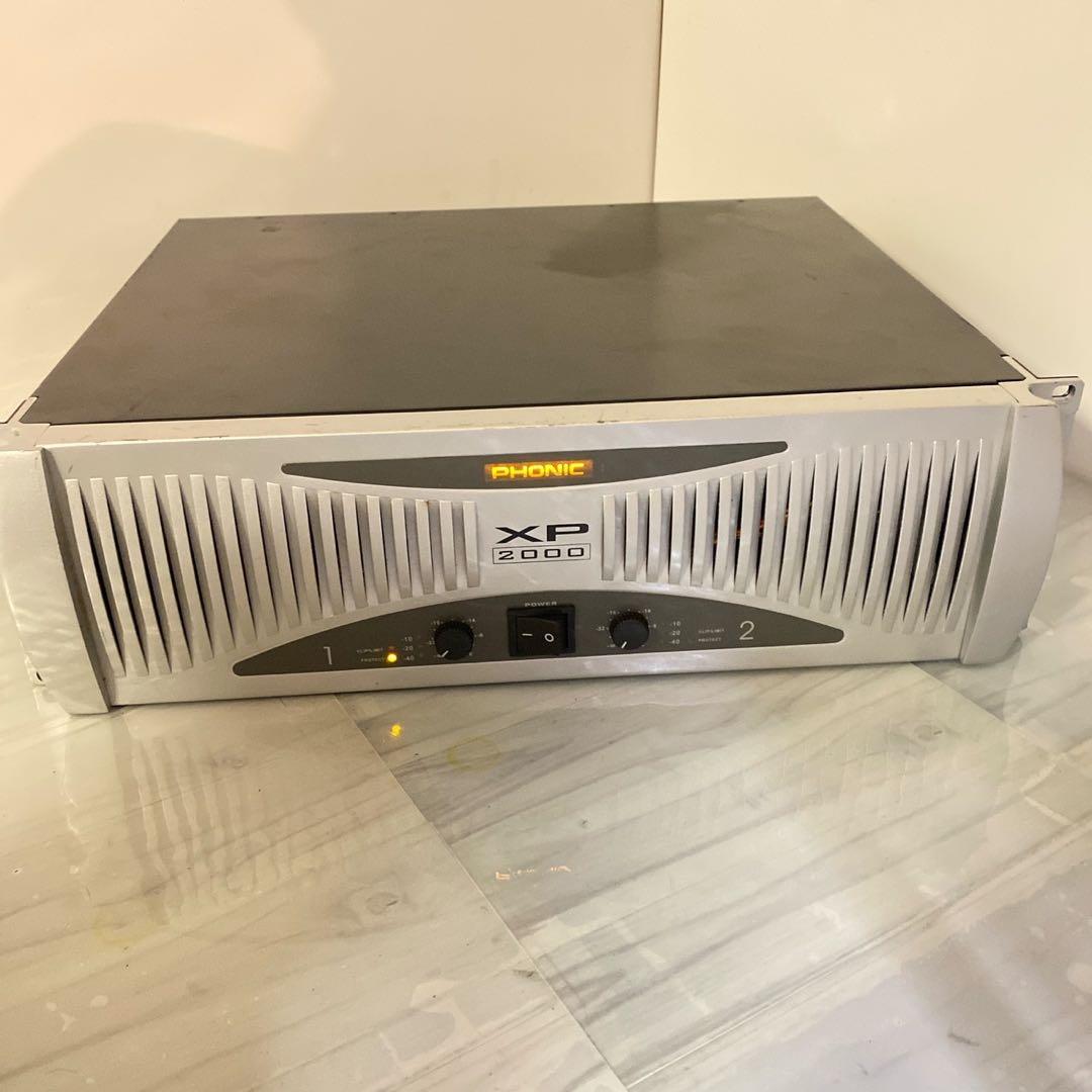 Phonic XP2000 パワーアンプ　ステレオ ブリッジ