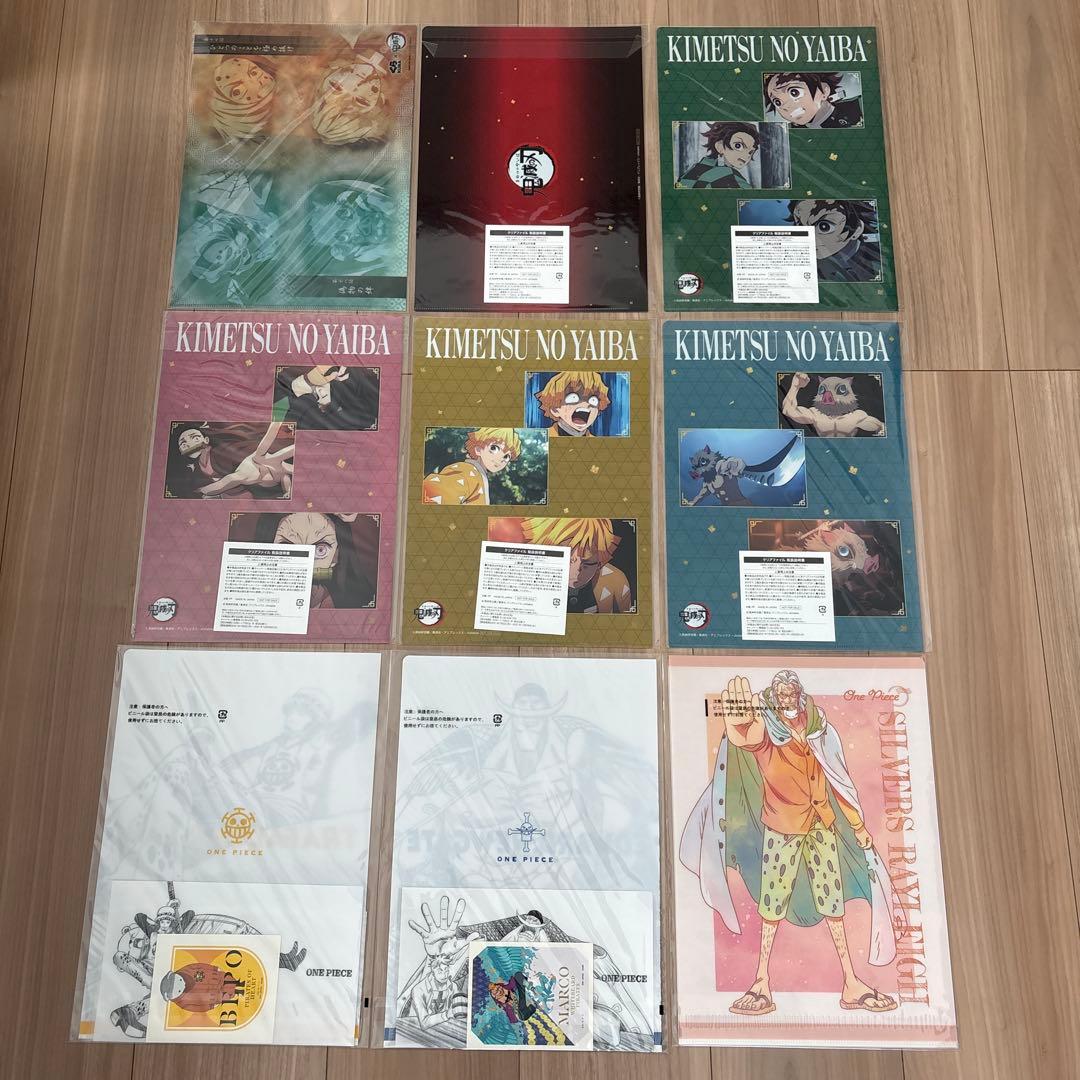 少年漫画アニメキャラクター　クリアファイル　まとめ売り