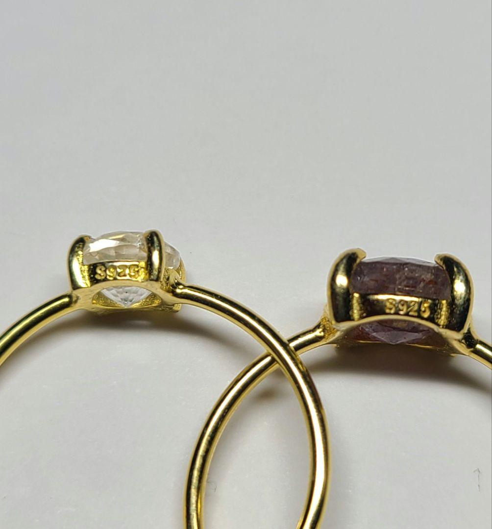 わっふる★フェナカイト、アイオライトサンストーン★リング