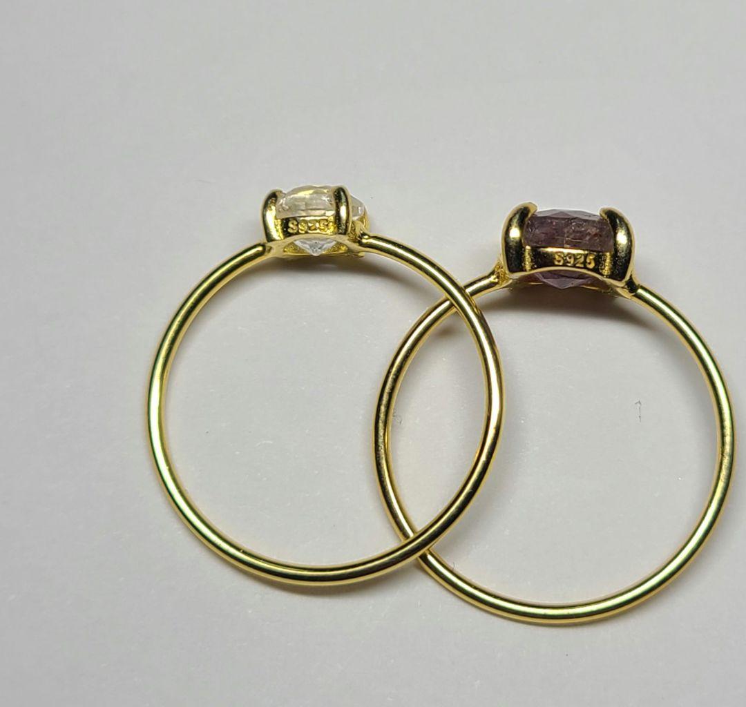 わっふる★フェナカイト、アイオライトサンストーン★リング