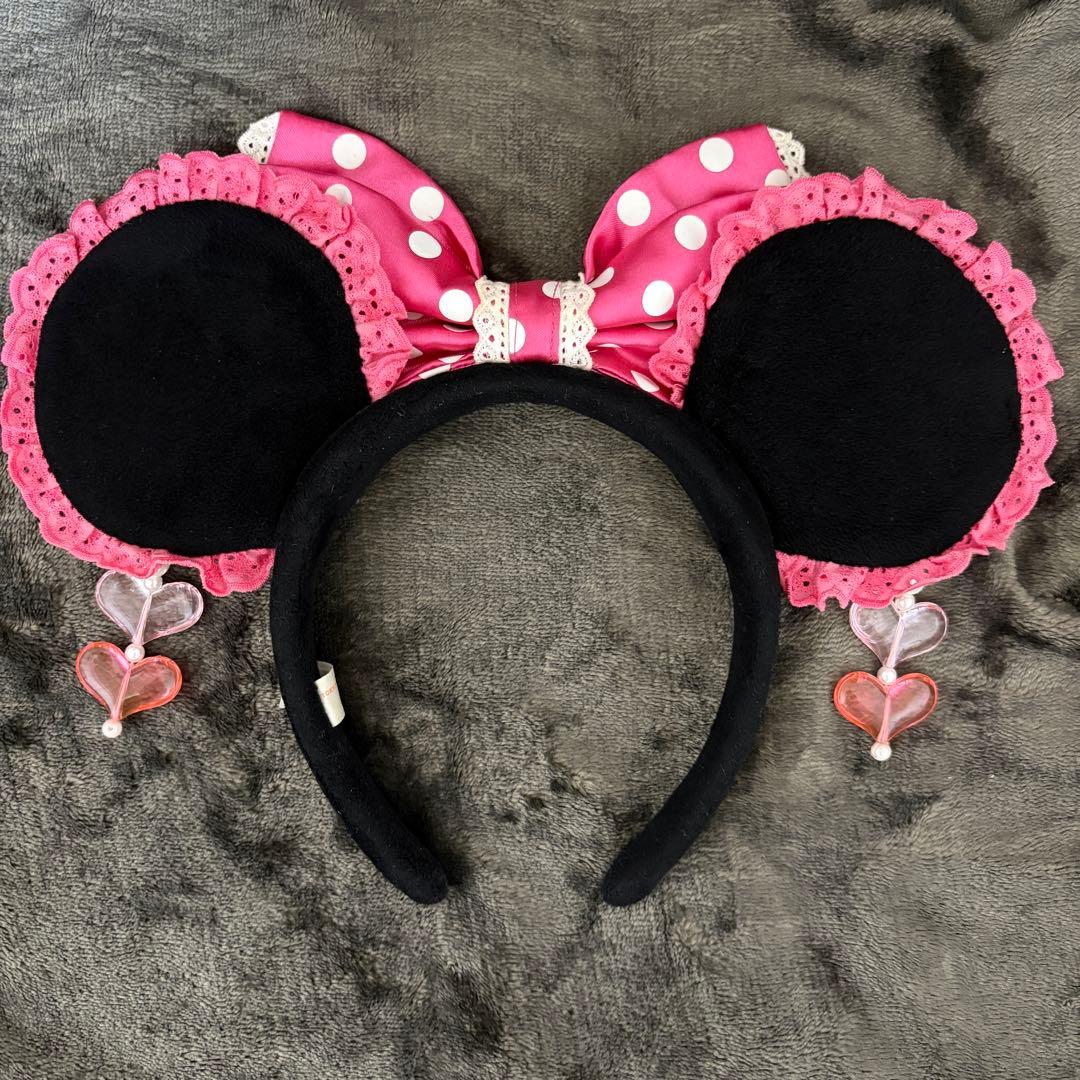 ミニー　カチューシャ　イヤリング　ピンク