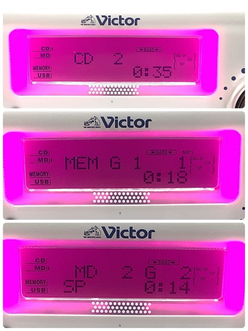 希少　音出し動作確認済み　ビクター　RD-M2 P ビクター　ラジカセ　グラビア
