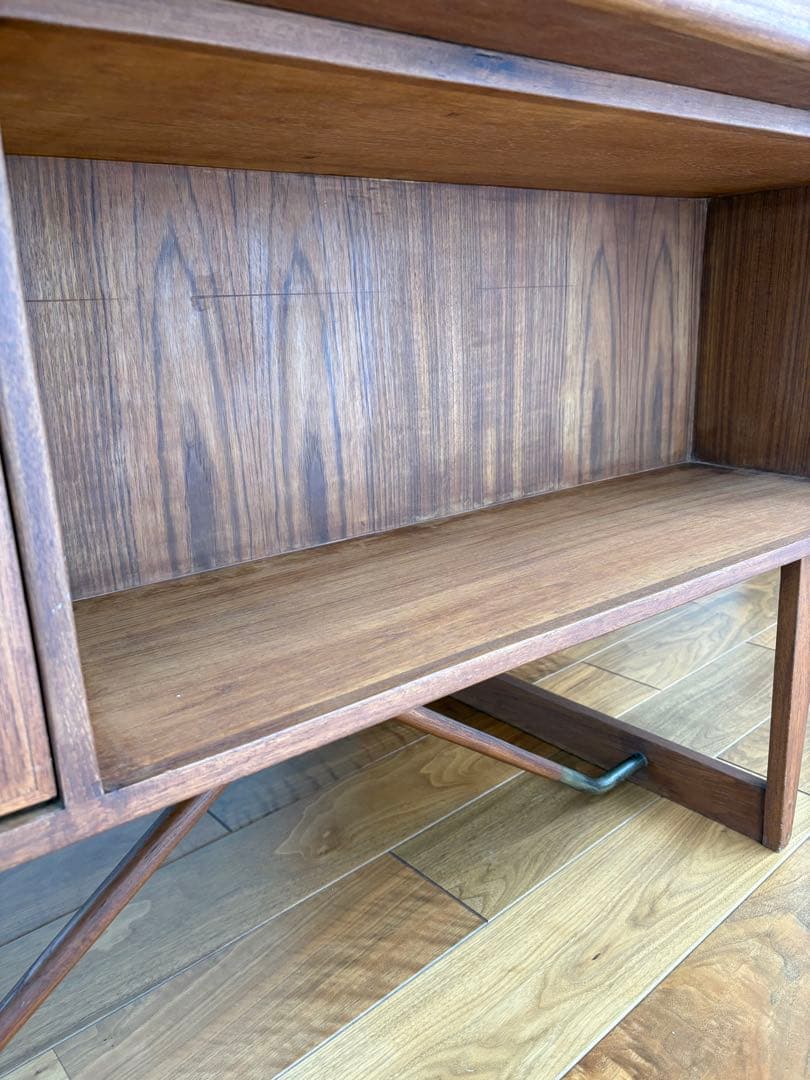 片袖デスク　チーク