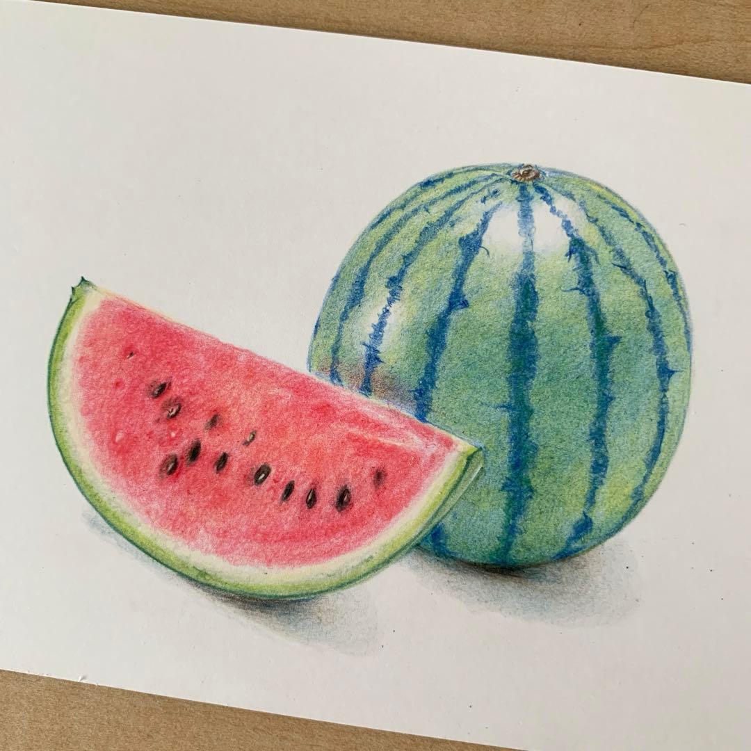 Lです　色鉛筆画　手描き原画　8点