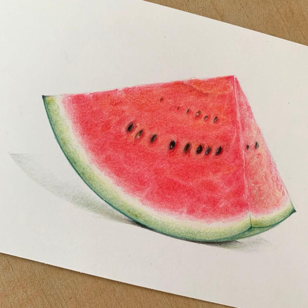 Lです　色鉛筆画　手描き原画　8点