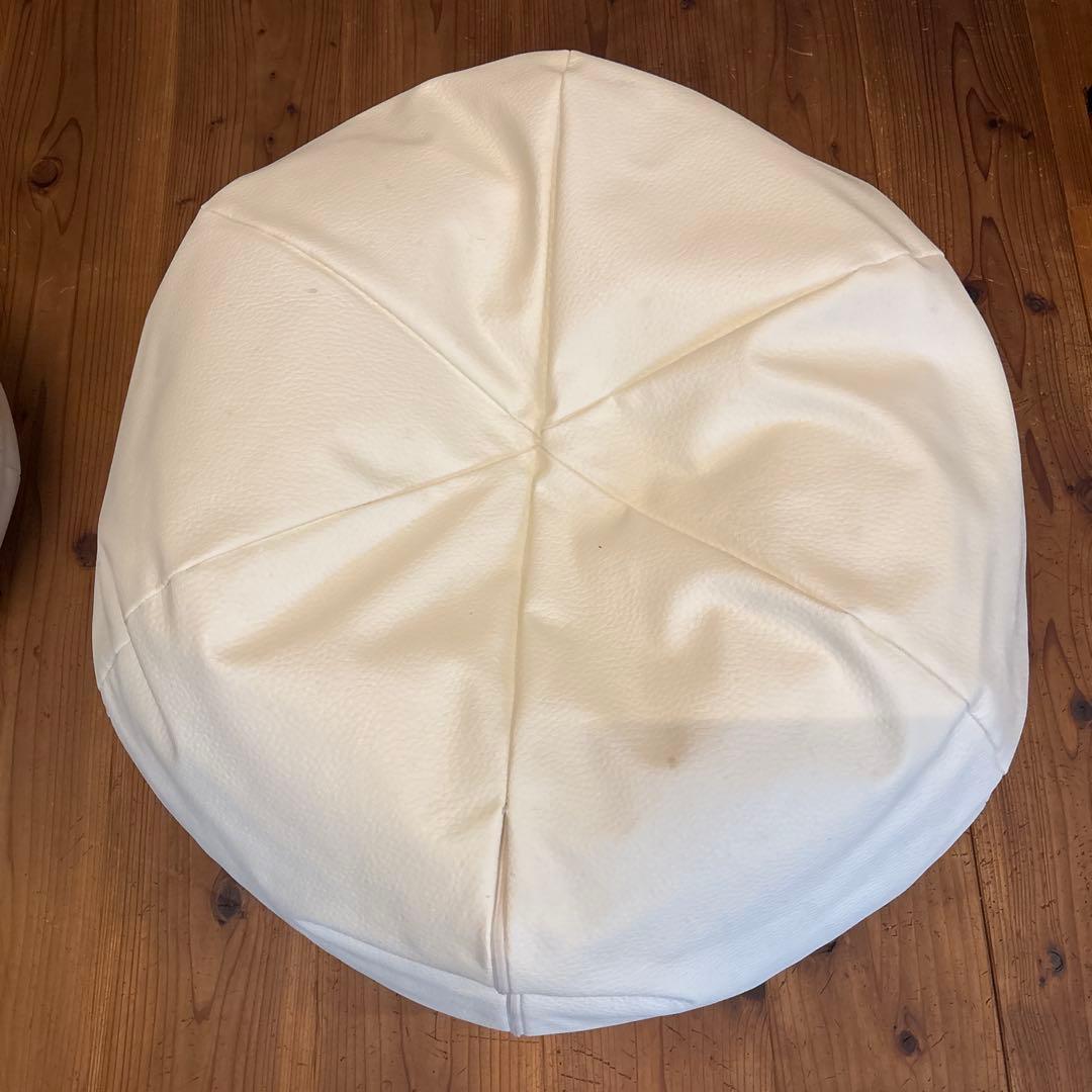 【２個】ハナロロ　オニオンクッション80L　レザーカバー　色：ベージュ