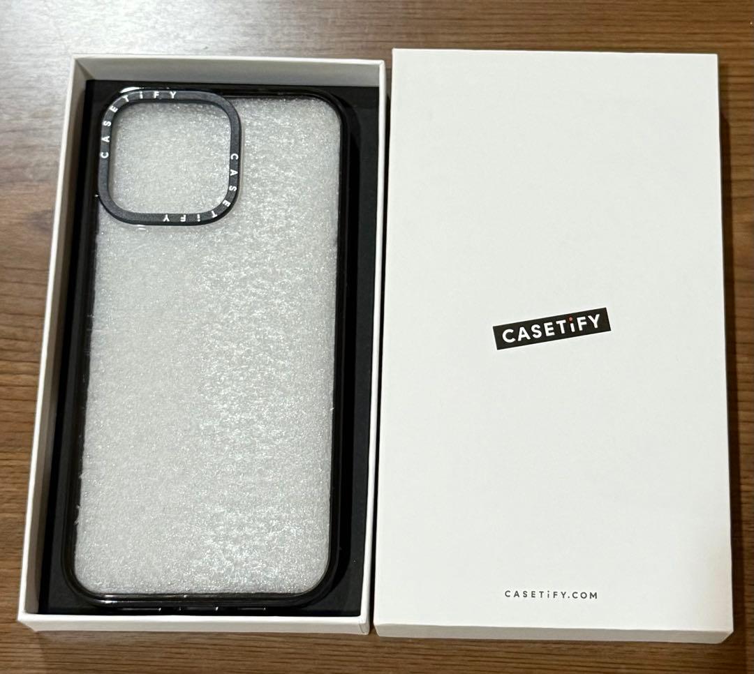 CASSETiFY iPhone 16Promaxケース 黒縁ソフトクリア