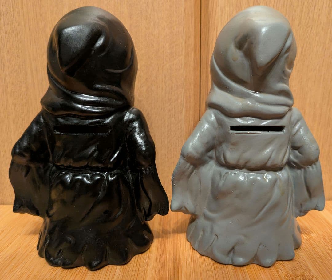 スクリーム 陶器製 貯金箱 2体セット