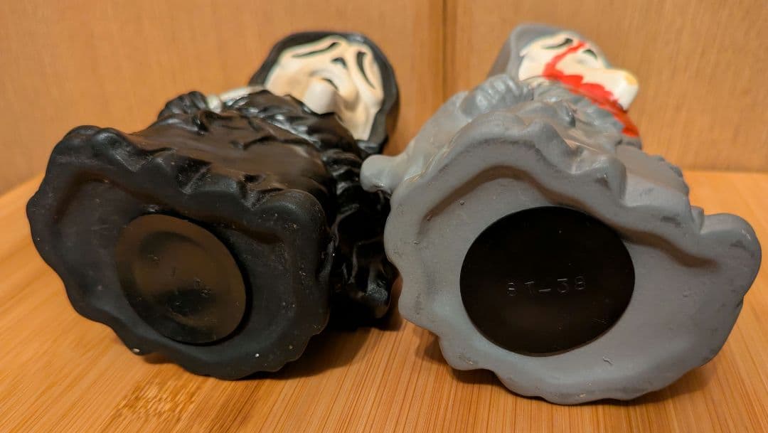 スクリーム 陶器製 貯金箱 2体セット