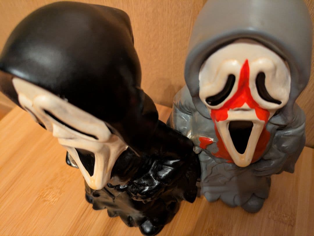 スクリーム 陶器製 貯金箱 2体セット