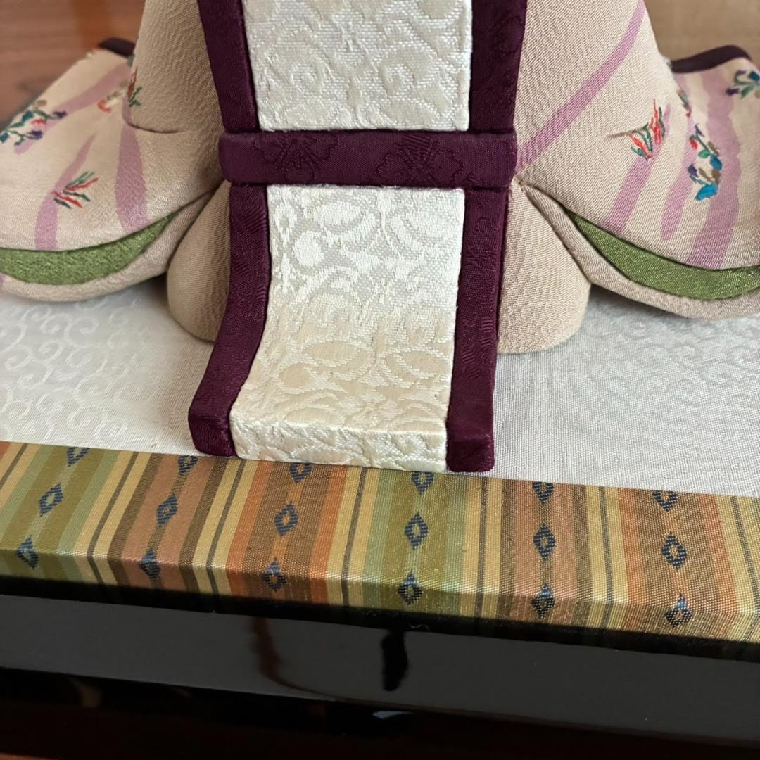 きめこみ賀茂雛　雛人形セット 親王飾り