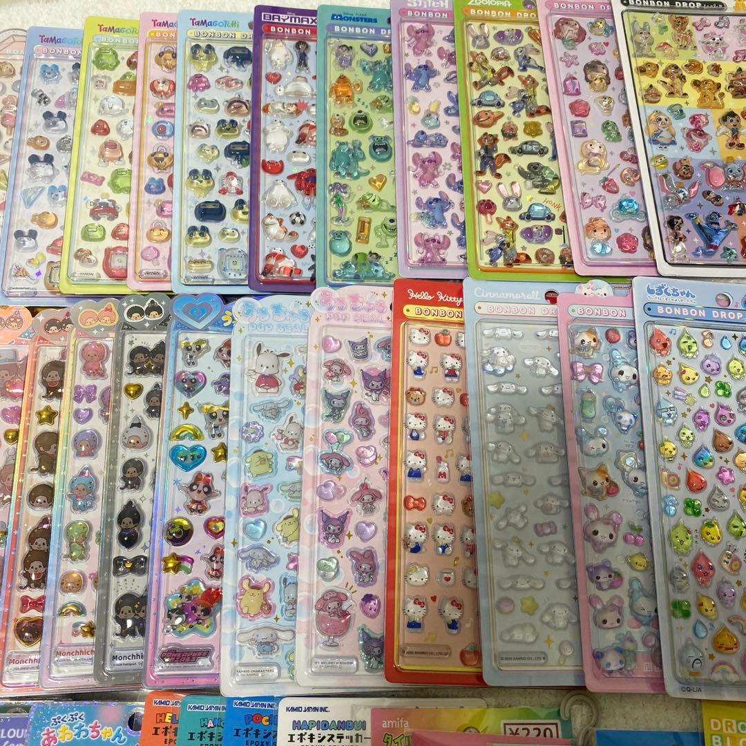 【正規品】ボンボンドロップシール✩ ディズニー サンリオ 他 まとめ売り