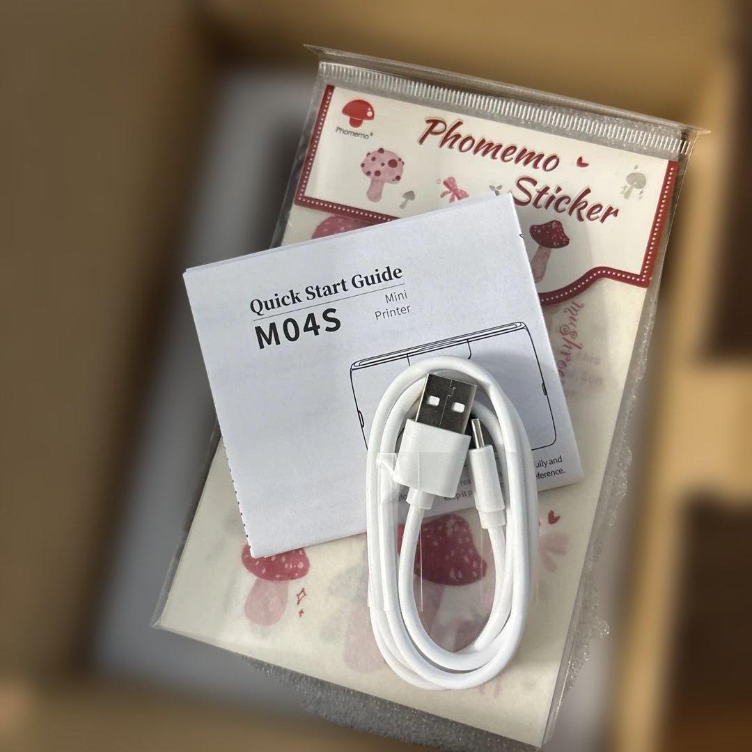 Pmo M04S ミニプリンター ホワイト