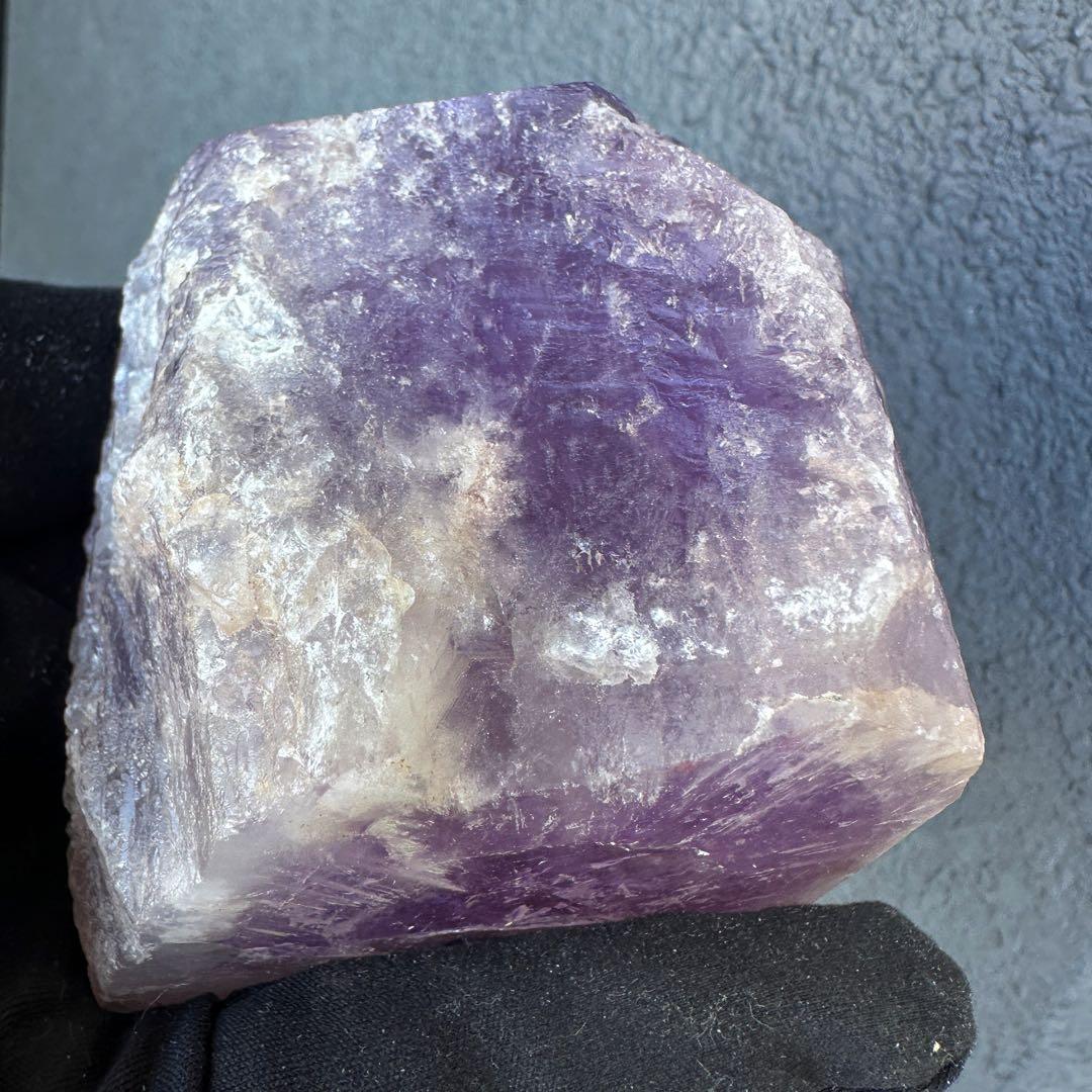絶品☆極上の逸品❗️レインボー☆ボリビア産アメジストポイント パワー原石A1615